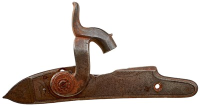 Lot 563 - A BOX OF GUN AND SWORD PARTS