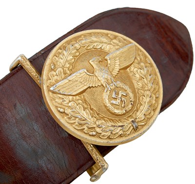 Lot A THIRD REICH POLITICAL LEADER'S BELT AND BUCKLE