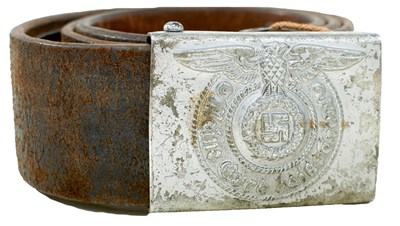 Lot A THIRD REICH SS BELT AND BUCKLE