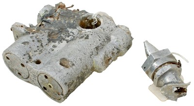 Lot TWO ELEMENTS OF A THIRD REICH V2 ROCKET