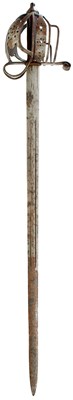 Lot 865 - A VICTORIAN COPY OF A SCOTTISH BASKET HILTED BROAD SWORD