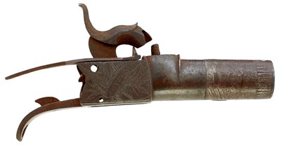 Lot A 54-BORE PERCUSSION BOXLOCK POCKET PISTOL FOR RESTORATION