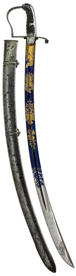 Lot 619 - A 1796 PATTERN LIGHT CAVALRY OFFICER'S SABRE