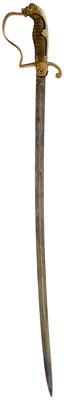 Lot 166 - A FIRST WAR PERIOD TURKISH OTTOMAN EMPIRE INFANTRY OFFICER'S SWORD