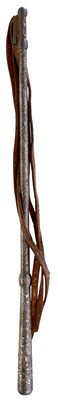 Lot A 19TH CENTURY IMPERIAL RUSSIAN CAUCASIAN OR CENTRAL ASIAN DAGGER RIDING CROP NAGAIKA