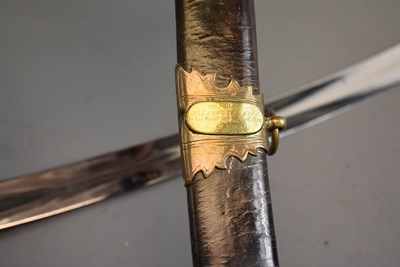 Lot 621 - A GEORGIAN OFFICER'S PRESENTATION SWORD