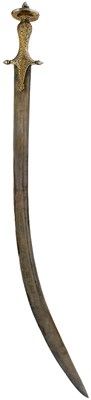 Lot 84 - A 19TH CENTURY FINE QUALITY INDIAN MUGHAL EMPIRE TULWAR