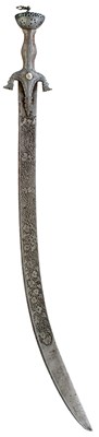 Lot 89 - A LATE 19TH CENTURY AFGHAN PULWAR OR SWORD