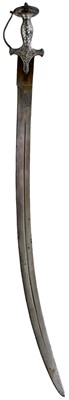 Lot 86 - AN 18TH CENTURY INDIAN MUGHAL EMPIRE TULWAR OR SWORD