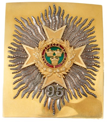 Lot A 95TH REGIMENT OF FOOT (DERBYSHIRE) OFFICER'S SHOULDER BELT PLATE