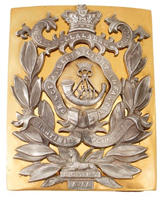 Lot A 13TH REGIMENT (1ST SOMERSETSHIRE) OFFICER'S SHOULDER BELT PLATE