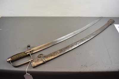 Lot 624 - AN ITALIAN 1833 PATTERN HORSE ARTILLERY TROOPER'S SWORD