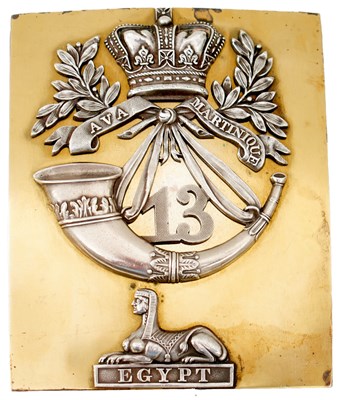 Lot A 13TH REGIMENT (1ST SOMERSETSHIRE) OFFICER'S SHOULDER BELT PLATE