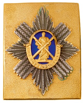 Lot A 1ST REGIMENT OF FOOT (ROYAL SCOTS) OFFICER'S SHOULDER BELT PLATE
