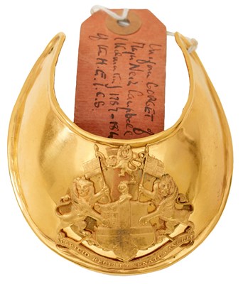 Lot A GEORGIAN HONOURABLE EAST INDIA COMPANY OFFICER'S GORGET