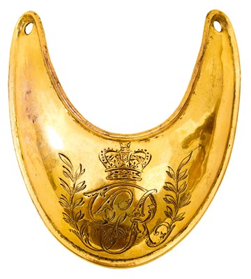 Lot A LATE 18TH CENTURY GEORGIAN OFFICER'S UNIVERSAL PATTERN GORGET