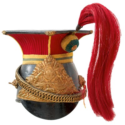 Lot A VICTORIAN 12TH LANCERS TROOPER'S LANCE CAP