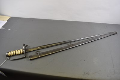 Lot 626 - A GEORGIAN OFFICER'S SPADROON