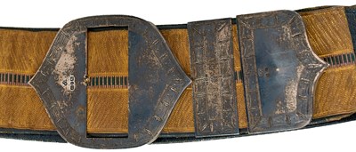 Lot A YEOMANRY CAVALRY OFFICER'S POUCH BELT