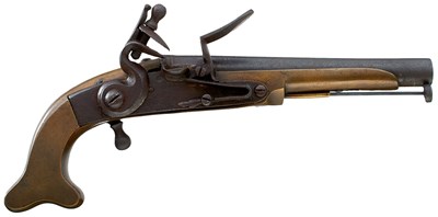 Lot A SCARCE 25-BORE FLINTLOCK SCOTTISH REGIMENTAL SERVICE PISTOL THE 42ND REGIMENT OF FOOT OR BLACK WATCH