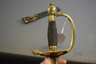 Lot 131 - A 1796 PATTERN INFANTRY OFFICER'S SWORD