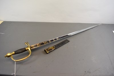 Lot 131 - A 1796 PATTERN INFANTRY OFFICER'S SWORD