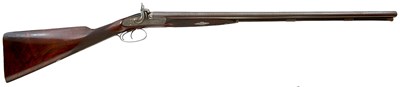 Lot A 13-BORE DOUBLE BARRELLED PERCUSSION SPORTING GUN BY DENYER