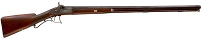 Lot AN 11-BORE SINGLE BARRELLED PERCUSSION SPORTING GUN BY FRAY