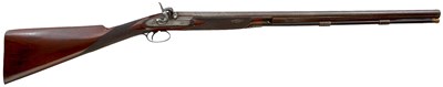 Lot AN 18-BORE SINGLE BARRELLED PERCUSSION SPORTING GUN BY BLISSETT & SONS