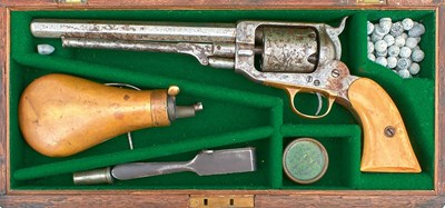 Lot A CASED .36 CALIBRE SIX-SHOT PERCUSSION WHITNEY NAVY REVOLVER