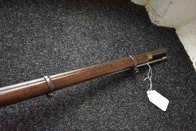 Lot 436 - A .577 CALIBRE PERCUSSION THREE-BAND ENFIELD RIFLE