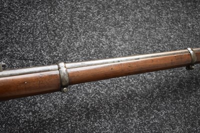 Lot 436 - A .577 CALIBRE PERCUSSION THREE-BAND ENFIELD RIFLE