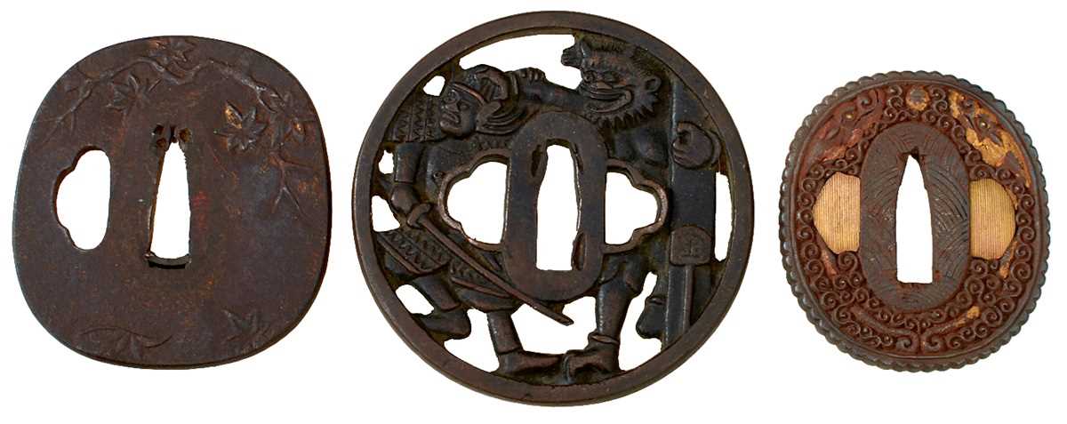 Lot 34 - THREE IRON TSUBA