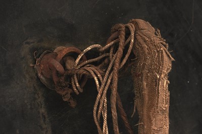 Lot 59 - OF TIPU SULTAN INTEREST - AN 18TH CENTURY INDIAN LACQUERED LEATHER SHIELD OR DHAL