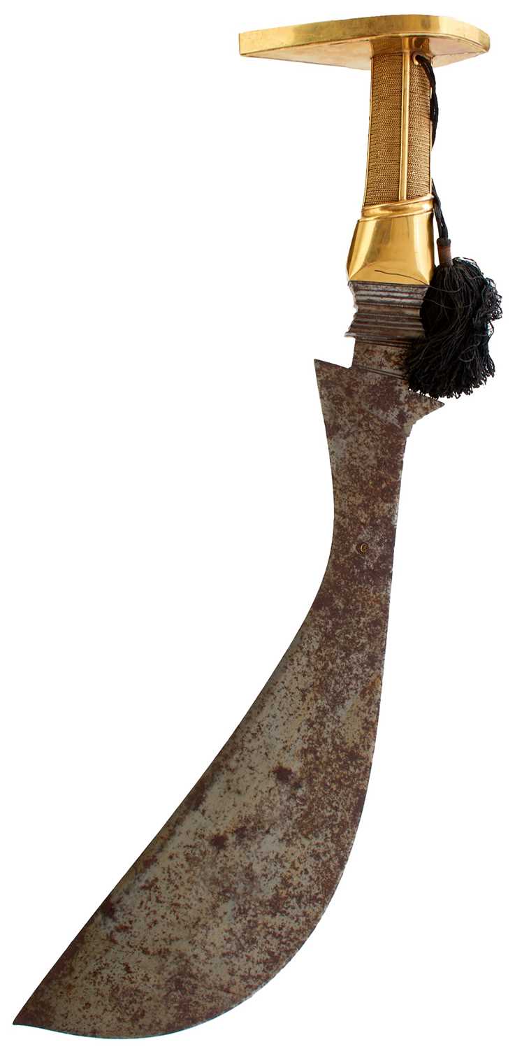 Lot 61 - OF LING RAJENDER WADEER INTEREST - A FINE GOLD COORG AYDA KATTI