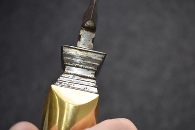 Lot 61 - OF LING RAJENDER WADEER INTEREST - A FINE GOLD COORG AYDA KATTI