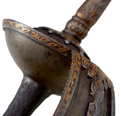 Lot OF TIPU SULTAN INTEREST - AN 18TH CENTURY INDIAN FIRANGI OR KHANDA FROM THE MYSORE ARSENAL