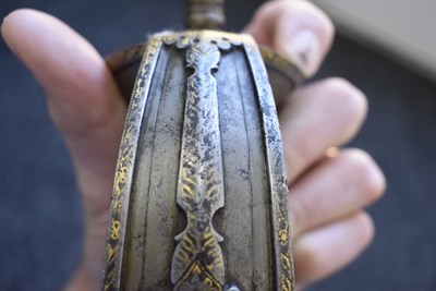 Lot 60 - OF TIPU SULTAN INTEREST - AN 18TH CENTURY INDIAN FIRANGI OR KHANDA FROM THE MYSORE ARSENAL