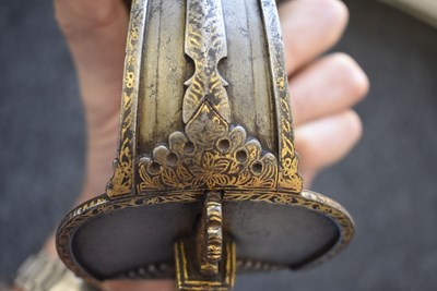 Lot 60 - OF TIPU SULTAN INTEREST - AN 18TH CENTURY INDIAN FIRANGI OR KHANDA FROM THE MYSORE ARSENAL