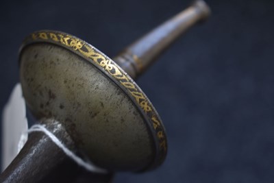 Lot 60 - OF TIPU SULTAN INTEREST - AN 18TH CENTURY INDIAN FIRANGI OR KHANDA FROM THE MYSORE ARSENAL