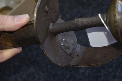 Lot 60 - OF TIPU SULTAN INTEREST - AN 18TH CENTURY INDIAN FIRANGI OR KHANDA FROM THE MYSORE ARSENAL