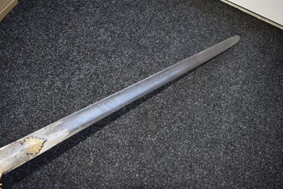 Lot 60 - OF TIPU SULTAN INTEREST - AN 18TH CENTURY INDIAN FIRANGI OR KHANDA FROM THE MYSORE ARSENAL