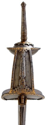 Lot 60 - OF TIPU SULTAN INTEREST - AN 18TH CENTURY INDIAN FIRANGI OR KHANDA FROM THE MYSORE ARSENAL