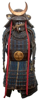 Lot AN EDO PERIOD BLACK LACQUERED JAPANESE SAMURAI ARMOUR