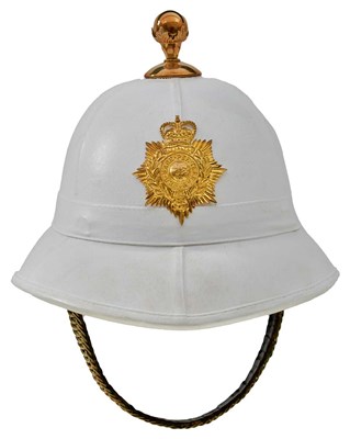 Lot AN EIIR ROYAL MARINES PITH HELMET TO SERGEANT EDWARD BURNELL MBE ROYAL MARINE COMMANDOS
