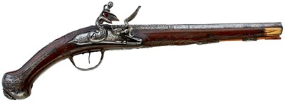 Lot A 20-BORE FLINTLOCK OTTOMAN OR TURKISH HOLSTER PISTOL