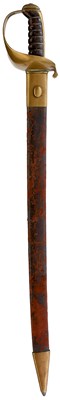 Lot A 19TH CENTURY NAVAL BOARDING CUTLASS