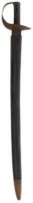 Lot A LARGE 19TH CENTURY NAVAL BOARDING CUTLASS