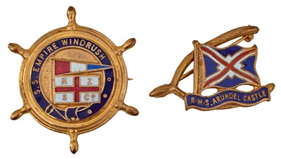 Lot OF WINDRUSH INTEREST - ENAMELLED BADGES