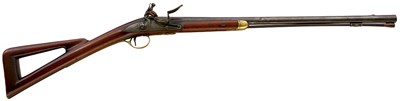 Lot AN 18-BORE FLINTLOCK SKELETON STOCKED SPORTING CARBINE OR GUN BY GRIFFIN & TOW